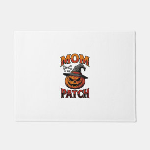 Halloween Mum Shirt Pumpkin Bones Vintage Art_1 Doormat