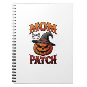 Halloween Mum Shirt Pumpkin Bones Vintage Art_1 Notebook