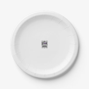 Halloween Mum Spooky Vintage Engraving Shirt Desig Paper Plate