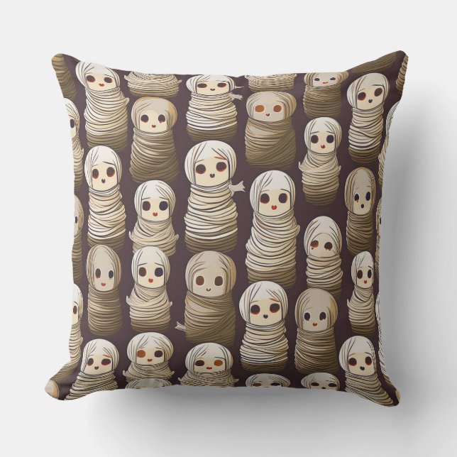Halloween mummies  cushion (Front)
