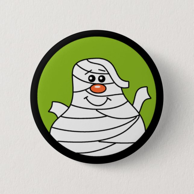 Halloween Mummy Button (Front)