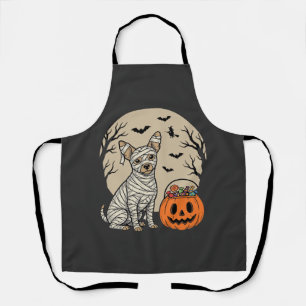 Halloween Mummy Dog and Pumpkin Candy Apron