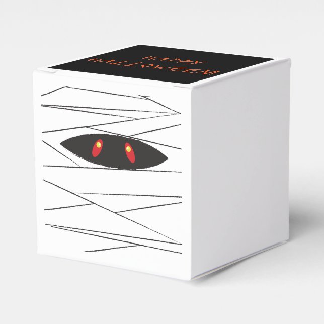 Halloween Mummy Favour Box (Front Side)
