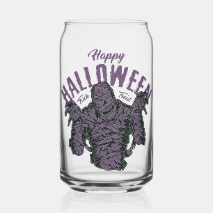 Halloween Mummy Glass – Spooky Purple 