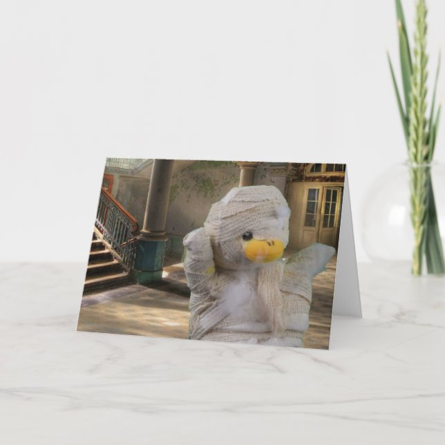 Halloween Mummy. Greeting Card (Front)