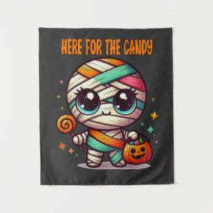 Halloween Mummy Here For The Candy Tapestry