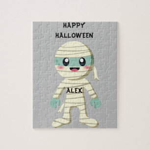 HALLOWEEN "MUMMY" KIDS PUZZLE PERSONALIZED.