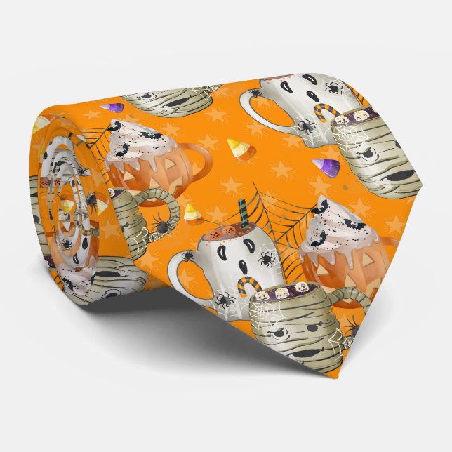 Halloween Mummy Mug Tie (Rolled)