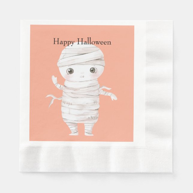 Halloween Mummy Napkin (Front)