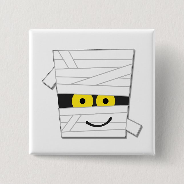 Halloween Mummy Tshirts and Gifts 15 Cm Square Badge (Front)