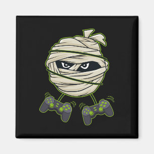 Halloween Mummy Video Gamer Controllers Boys Kids  Magnet