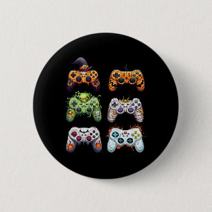 Halloween Mummy Zombie Gaming Controllers Vampire  6 Cm Round Badge