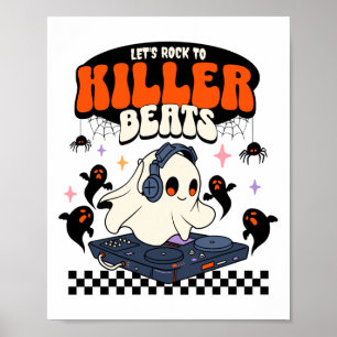 Halloween Music Dj Hip-hop Rap Turntable, Party Gh Poster