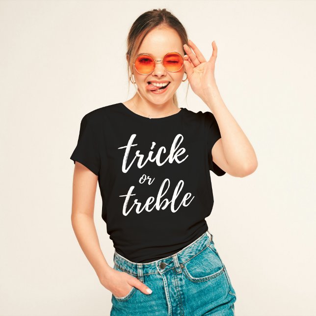 Halloween Music Teacher Trick or Treble T-Shirt (Creator Uploaded)