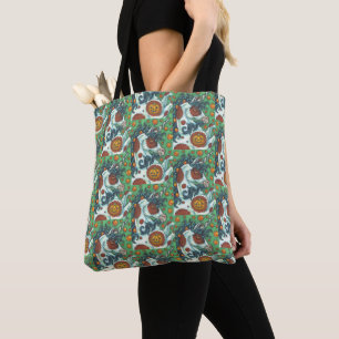 HALLOWEEN MUSTANG, WILD UNICORN SHOULDER TOTE BAG