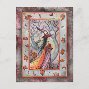 Halloween Mystic Witch by Molly Harrison Postcard
