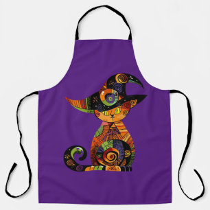 Halloween/mystical/cat/fall apron