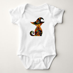 Halloween/mystical/cat/fall baby bodysuit
