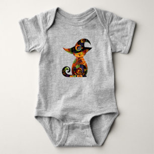 Halloween/mystical/cat/fall baby bodysuit
