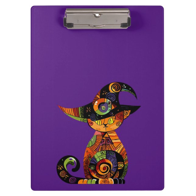 Halloween/mystical/cat/fall  clipboard (Front)