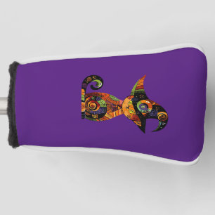 Halloween/mystical/cat/fall golf head cover