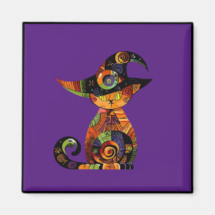 Halloween/mystical/cat/fall magnet