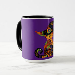Halloween/mystical/cat/fall  mug