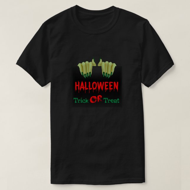 Halloween Nails  Classic  T-Shirt (Design Front)