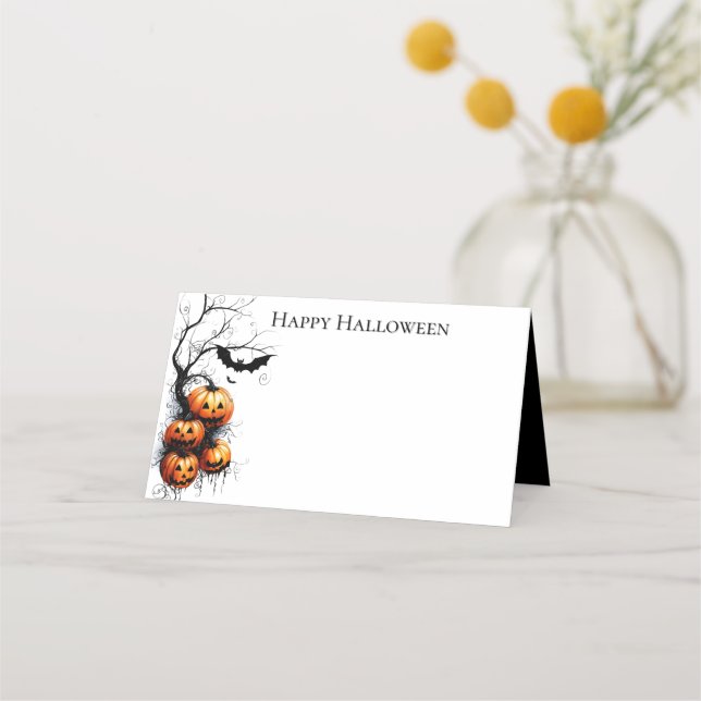 Halloween Name Place Cards (Front)