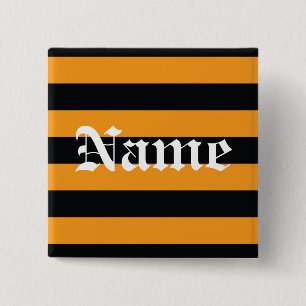 Halloween Name Tag 15 Cm Square Badge