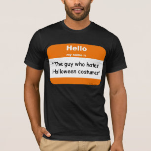 Halloween nametag t-shirt