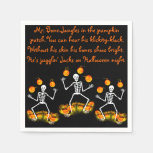 Halloween napkins "Mr. bone-Jangles"