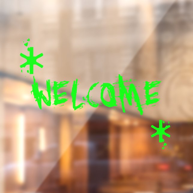 Halloween neon green slime welcome custom text  (Sheet 2)