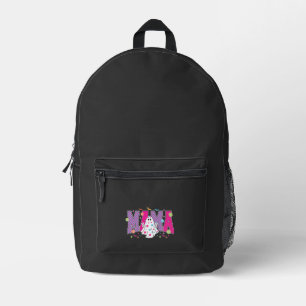 Halloween Neon Mama Mini Printed Backpack