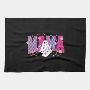 Halloween Neon Mama Mini Tea Towel