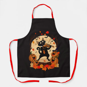 Halloween night.  apron
