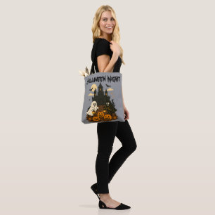 Halloween Night Castle Tote Bag