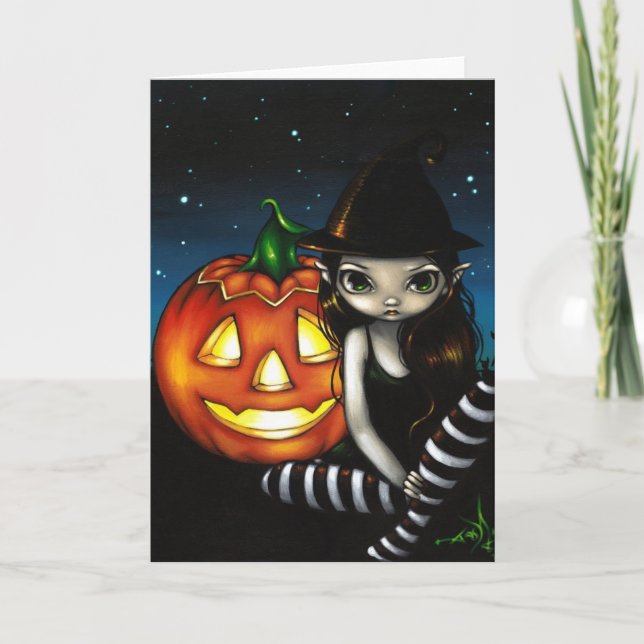 "Halloween Night" Greeting Card (Front)