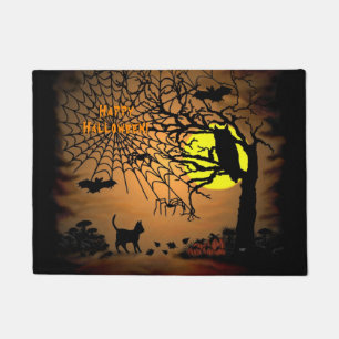 Halloween Night , Happy Halloween ! Doormat