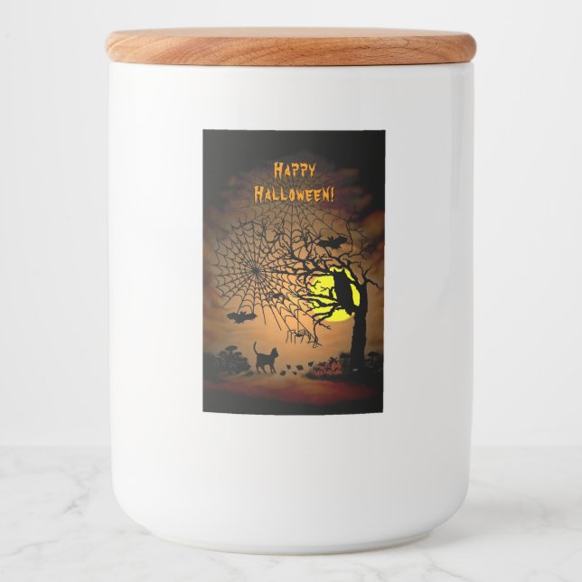 Halloween Night , Happy Halloween! Food Label (Front)