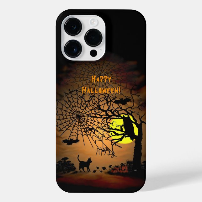Halloween Night , Happy Halloween! iPhone Case (Back)