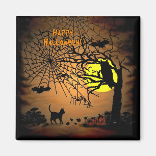 Halloween Night , Happy Halloween ! Magnet