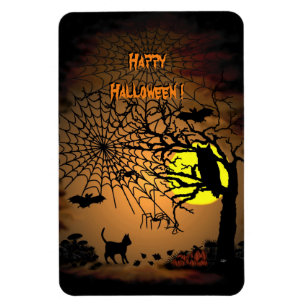 Halloween Night , Happy Halloween ! Magnet