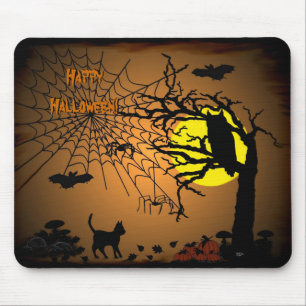 Halloween Night , Happy Halloween! Mouse Pad