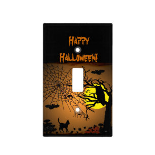 Halloween Night , Happy Halloween! Switch Plate Covers