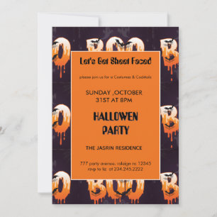 Halloween Night Illustration Invitation