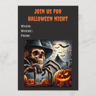 Halloween Night Invitation Customisable