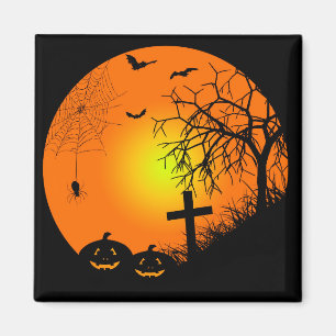 Halloween night magnet