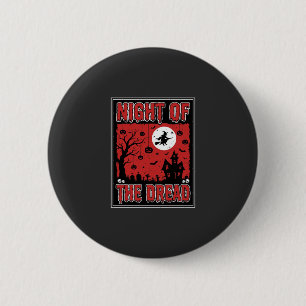 Halloween Night of the Dread Haunted House 6 Cm Round Badge