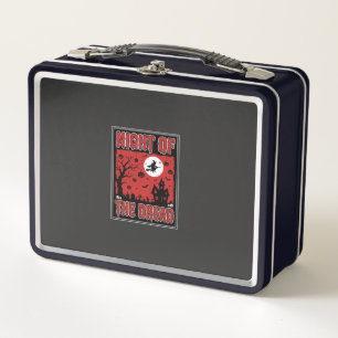 Halloween Night of the Dread Haunted House Metal Lunch Box